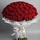Букет 101 Красная роза Блэк Мэджик в Россоше