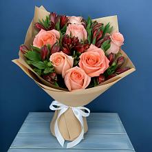 Букет цветов из:  Розы и Альстромерии #REPLACE_PRED# Россоше