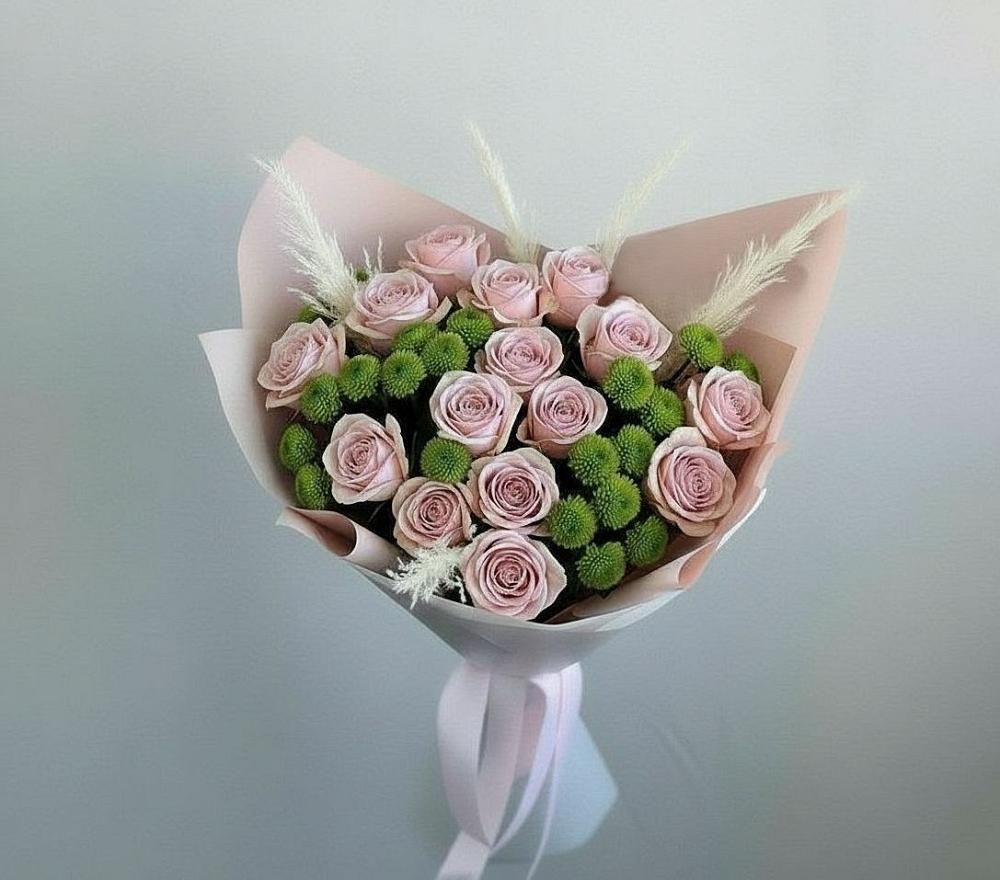 Букет цветов из: Розы и Хризантемы в Россоше