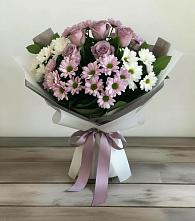 Букет цветов из:  Хризантемы и Розы в Россоше
