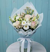 Букет цветов из:  Розы и Лизиантусы #REPLACE_PRED# Россоше