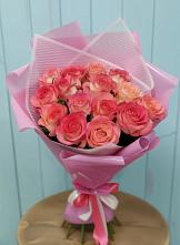 Букет 15 Розовых роз Равель в Россоше
